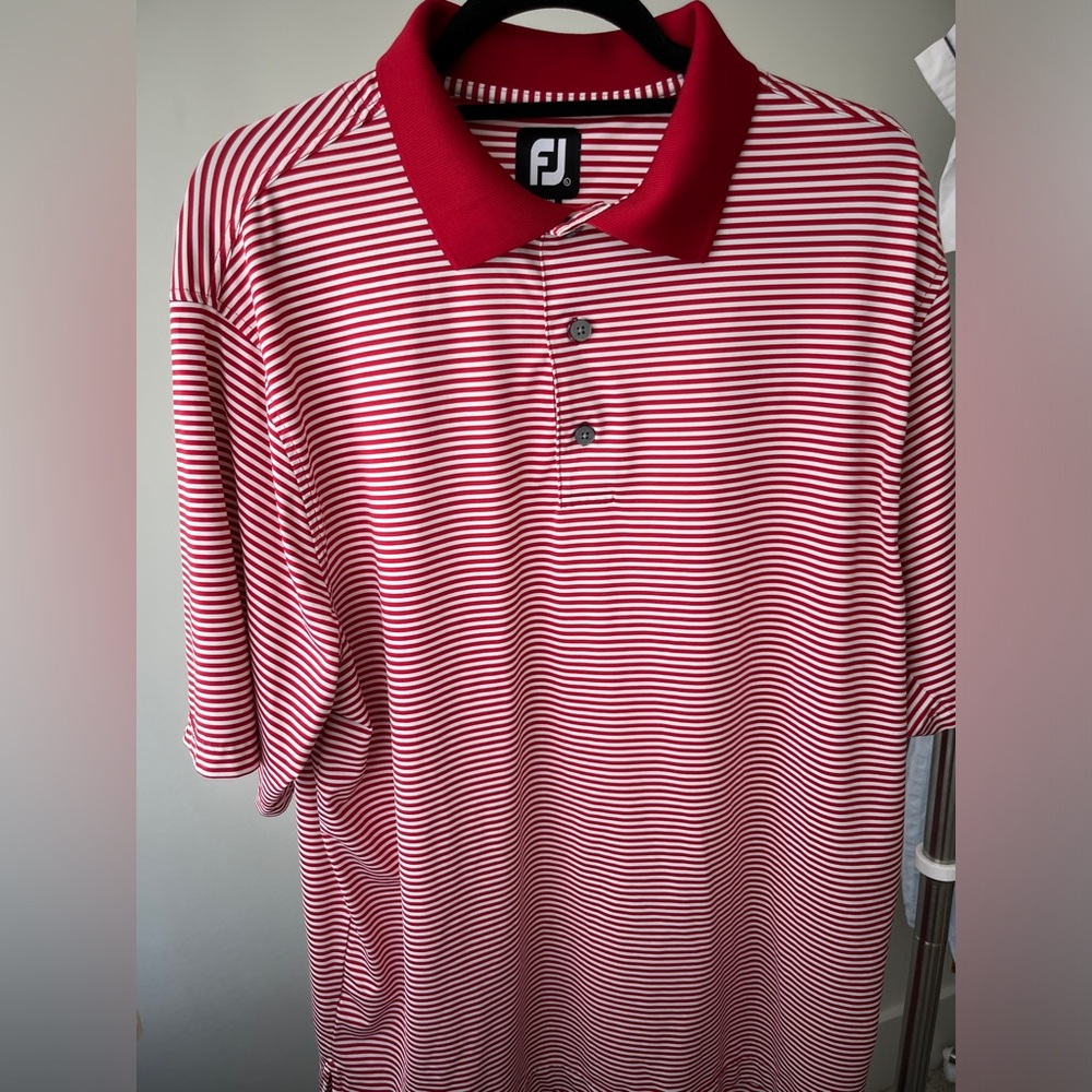 FootJoy Golf Shirt Size Large Red